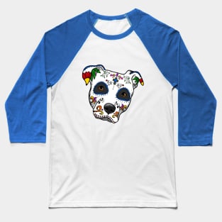 PItbull Sugar skull Baseball T-Shirt